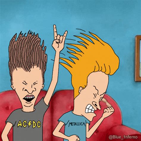 beavis butthead gif|beavis and butthead headbanging gif.